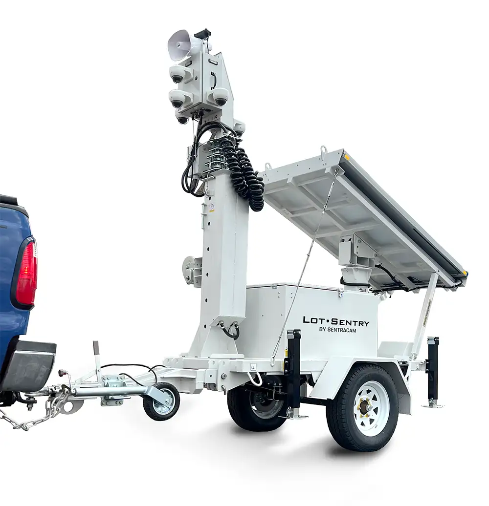 Lot Sentry unit being towed